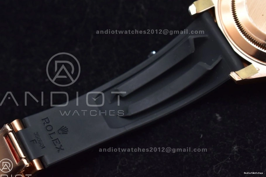 Edition Strap Best TimelessDesign Black VS on 1:1 VSF 1220 Yacht-Master Ceramic 126655 Oysterflex Bezel Rubber 0119